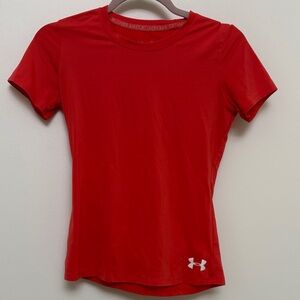 Under Armour Women's Short Sleeve Red Tee